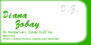 diana zobay business card